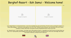 Desktop Screenshot of berghof-samui.com