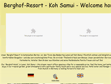 Tablet Screenshot of berghof-samui.com